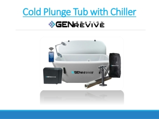 Cold Plunge Tub with Chiller - Cold Therapy Product