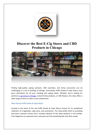 Smoke Shop Near Me | Puffit Smoke Shop