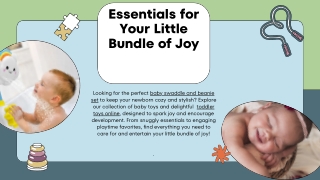 Essentials for Your Little Bundle of Joy
