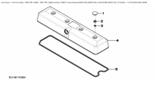 John Deere 5083E Tractor (Engine 4045HLV53, 4045TLV56) Parts Catalogue Manual Instant Download (PC9818)