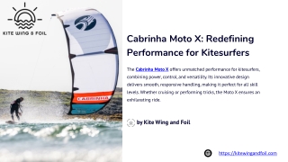 Cabrinha Moto X: Redefining Performance for Kitesurfers