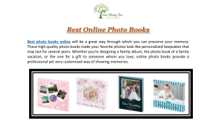 Best Online Photo Books