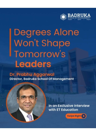 Degrees Alone Won't Shape Tomorrow's leaders