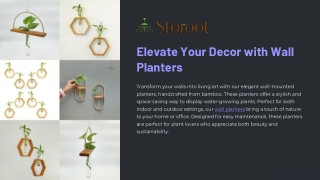Storoot.com stunning bamboo wall planters