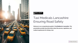 Taxi-Medicals-Lancashire-Ensuring-Road-Safety