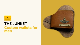 Custom Wallets for Men: Unique and Elegant