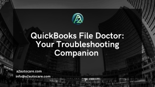 QuickBooks File Doctor: Your Troubleshooting Companion