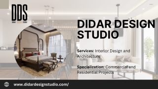 Creating Exceptional Spaces: Interior and Architectural Design by Didar Studio