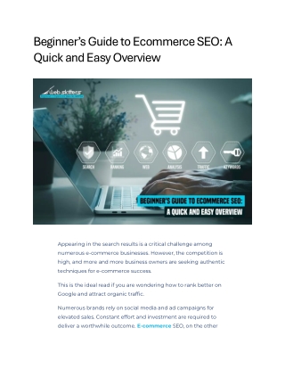 Beginner’s Guide to Ecommerce SEO A Quick and Easy Overview (1)