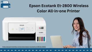 Epson Ecotank Et-2800 Wireless Color All-in-one Printer