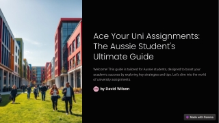Ace Your Uni Assignments The Aussie Student's Ultimate Guide