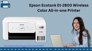Epson Ecotank Et-2800 Wireless Color All-in-one Printer
