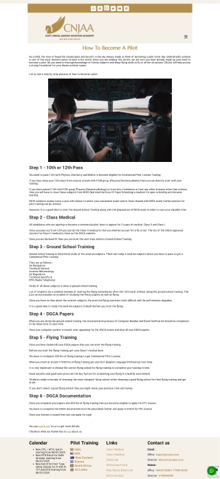 How To Become A Pilot - CNJAA