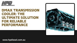 DMAX Transmission Cooler The Ultimate Solution for Reliable Performance