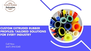 Custom Extruded Rubber Profiles Tailored Solutions for Every Industry