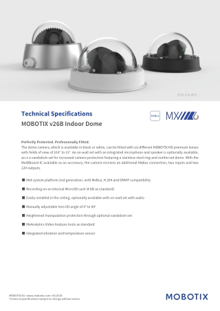 Cyber-Secure Camera with MOBOTIX HD Premium Lenses | Available in India