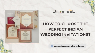 How to Choose the Perfect Indian Wedding Invitations