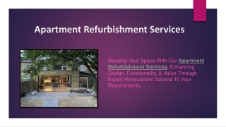 Apartment Refurbishment Services