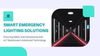 Smart Emergency Lighting Solutions by IoT Warehouse