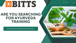 Are You Searching FOR ayurveda training