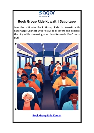 Book Group Ride Kuwait  Sagor.app