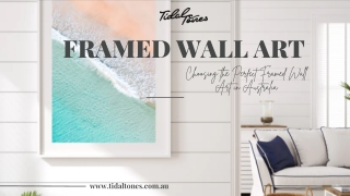 Framed Wall Art  | Tidal Tones