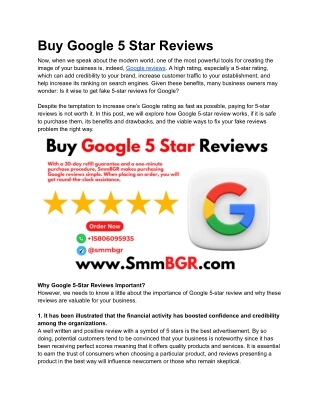 Best Cheap Price Service to Buy Google 5 Star Reviews For Sale