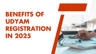 Benefits of Udyam Registration in 2025