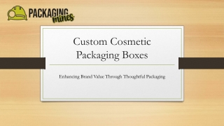 Custom Cosmetic Packaging Boxes