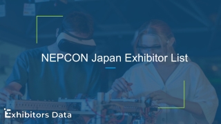 NEPCON Japan Exhibitor List