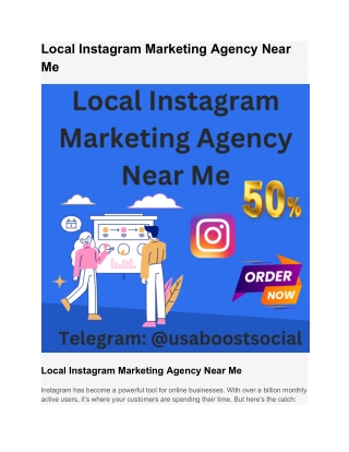 Local Instagram Marketing Agency Near Me
