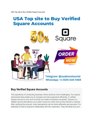 USA Top site to Buy Verified Square Account_s