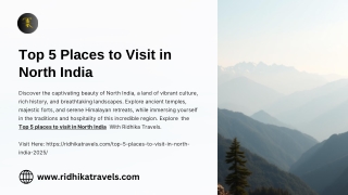Top five places in North India