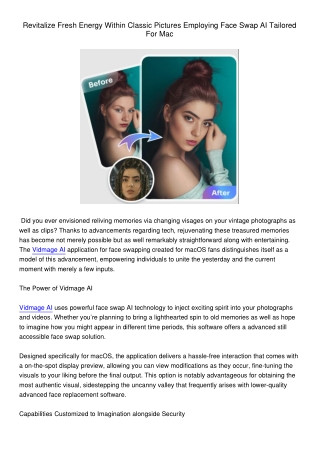 RevitalizeFreshEnergyWithinClassicPicturesEmployingFaceSwapAITailoredForMac