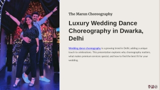 Luxury Wedding Dance Choreography in Dwarka, Delhi