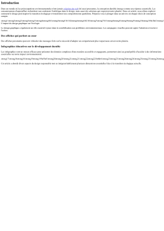 Des designs qui inspirent la transition écologique