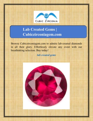 lab created gems