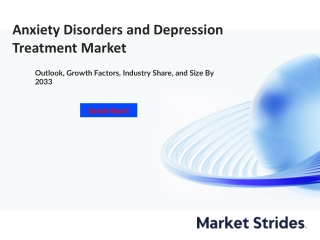 Anxiety Disorders and Depression Treatment Market Industry Growth Forecast