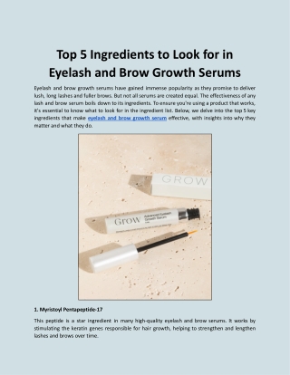 Top 5 Ingredients to Look for in Eyelash and Brow Growth Serums.docx