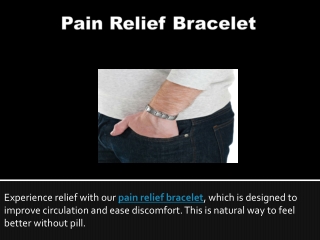 Pain Relief Bracelet