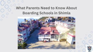 What Parents Need to Know About Boarding Schools in Shimla