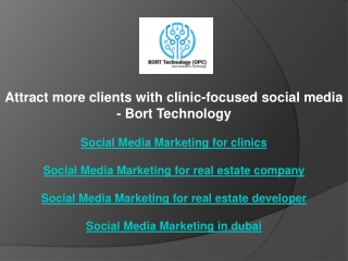 Attract more clients with clinic-focused social media - Bort Technology