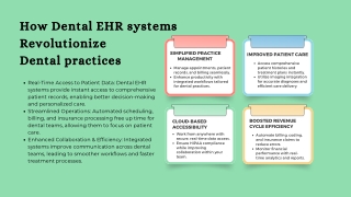 Dental EHR systems