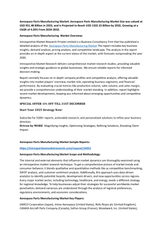 Aerospace Parts Manufacturing Market 37