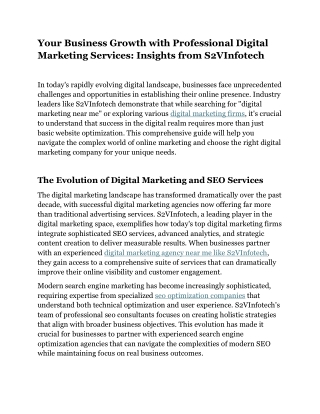 Your Business Growth with Professional Digital Marketing Services