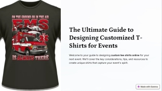 Order Your Custom Tee Shirts Online at EMS Shirts