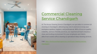 Expert Commercial Cleaning Service in Chandigarh for a Spotless Workspace