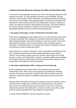 Lordsexch Security Measures_ Keeping Your Bets and Information Safe