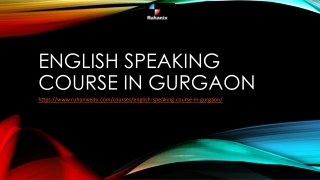 English Speaking Course in Gurgaon