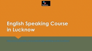 English Speaking Course in Lucknow